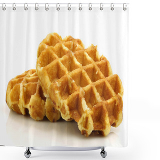 Personality  Freshly Baked Waffles Shower Curtains