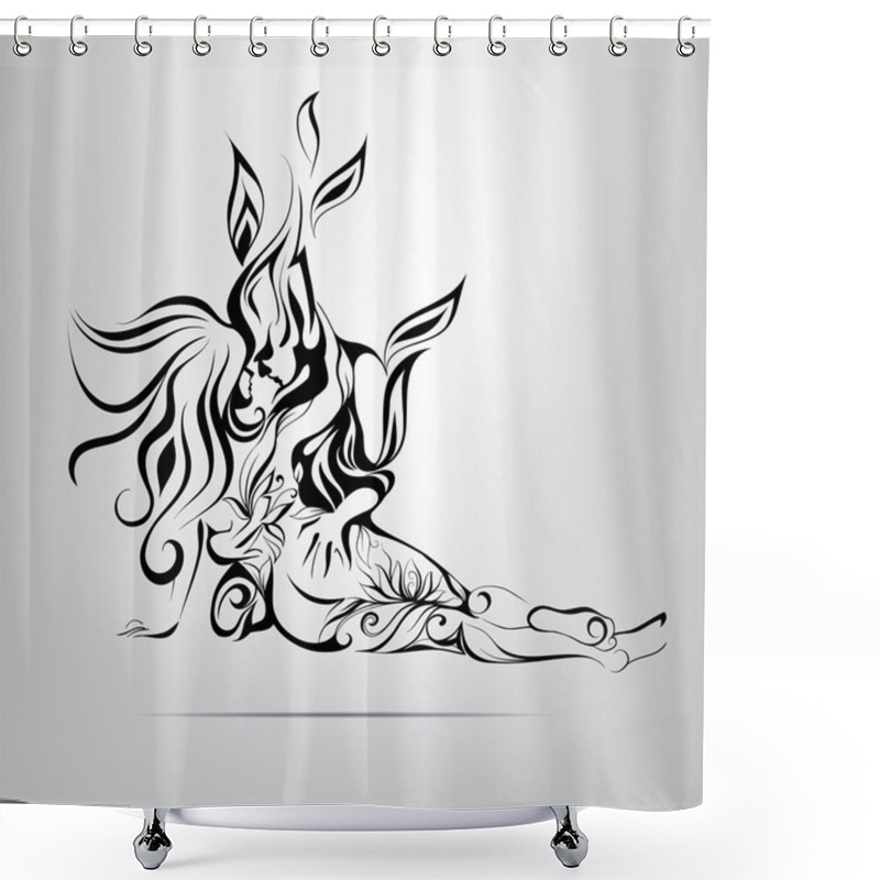 Personality  Elements Of Nature And Fire. Shower Curtains