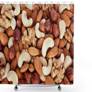 Personality  Assorted Nuts (almonds, Filberts, Walnut Shower Curtains