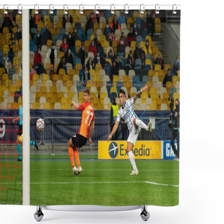 Personality  KYIV, UKRAINE - OCTOBER 27, 2020: The Football Match Of Group B Of UEFA Champions League FC Shakhtar Vs Internazionale Shower Curtains