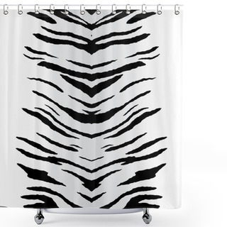 Personality  Zebra Stripes Vector Shower Curtains