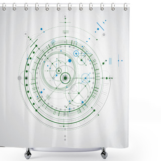 Personality  Engineering Technological Background Shower Curtains