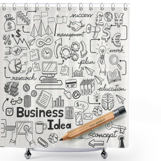 Personality  Business Idea Set Shower Curtains
