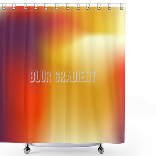 Personality  Blur Gradient Background Shower Curtains