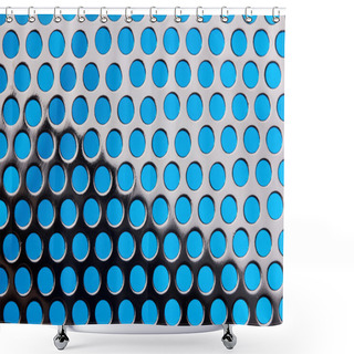 Personality  Metal Grid Background Shower Curtains