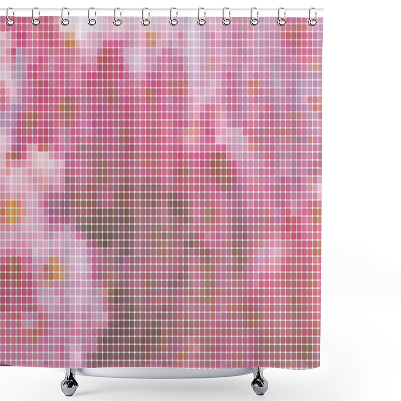 Personality  Abstract mosaic background shower curtains