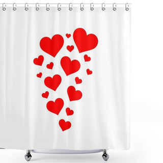 Personality  Valentine's Day, Heart, Love, Valentines, Holiday, Wedding, Birthday, Party, Romantic Shower Curtains