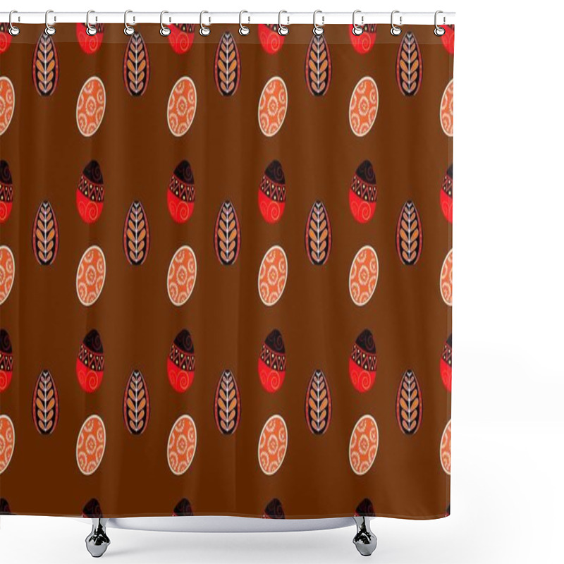 Personality  Colored Background With Different Accessories Shower Curtains