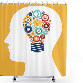 Personality  Gears Design Shower Curtains