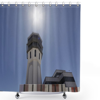 Personality  Flight Control Tower Shower Curtains