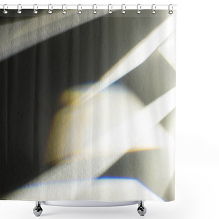 Personality  Light Prism With Beams On Dark Textured Background Shower Curtains