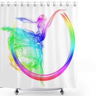 Personality  Abstract Dance Shower Curtains
