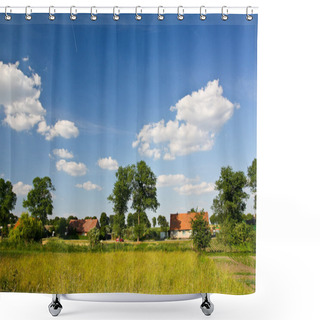 Personality  Village Landscape Shower Curtains