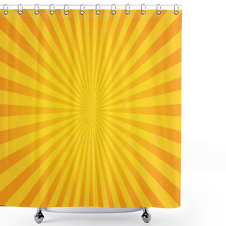 Personality  Sunburst Pattern Background Shower Curtains