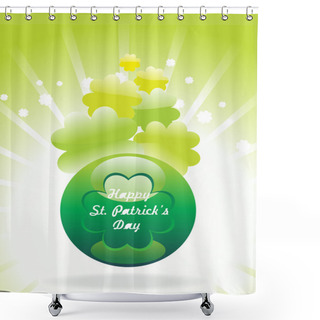 Personality  Green Wallpaper, Beautiful Shamrock Shower Curtains