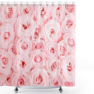 Personality  Pink Roses Background Shower Curtains