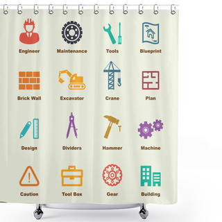 Personality  Engineering Elements Shower Curtains