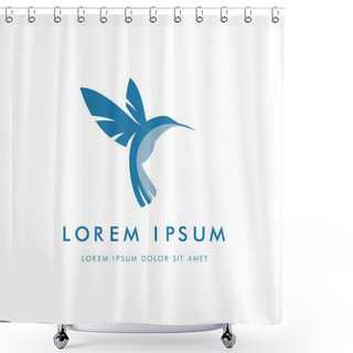 Personality  Colibri Corporate Logo.  Shower Curtains