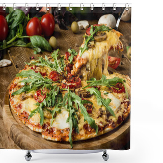 Personality  Italian Pizza  Shower Curtains
