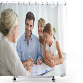 Personality  Family Meeting Real-estate Agent Shower Curtains