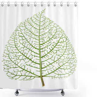 Personality  Leaf Skeleton Veins Shower Curtains