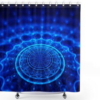 Personality  Magical Ornament Mandala In Space Shower Curtains