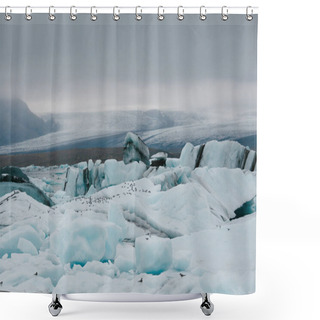 Personality  Glacier Shower Curtains