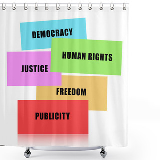 Personality  Democratic Values Shower Curtains