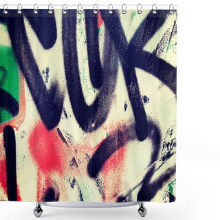 Personality  Graffity Background Shower Curtains