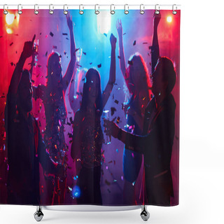 Personality  People Having Party In Night Club  Shower Curtains