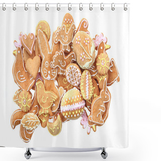 Personality  Easter Gingerbread Collection Shower Curtains
