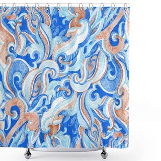 Personality  Paisley Seamless Pattern.  Shower Curtains