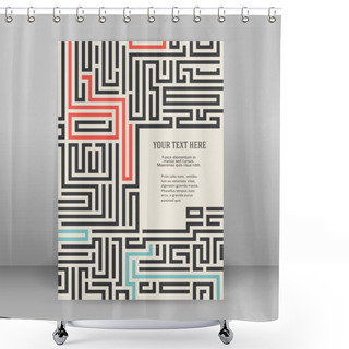 Personality  Template-brochure90 Shower Curtains