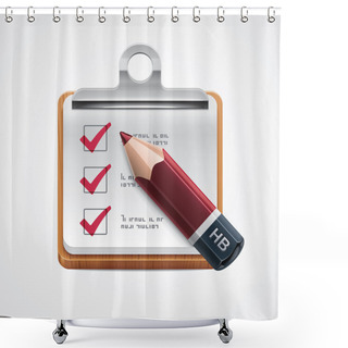 Personality  Vector Options Selection Icon Shower Curtains