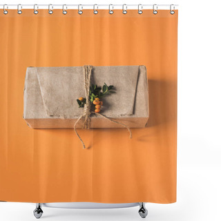 Personality  Christmas Gift Box  Shower Curtains