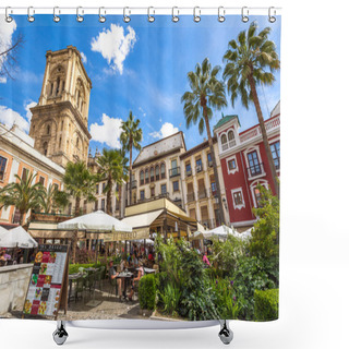 Personality  Tower Of Granada Cathedral Shower Curtains