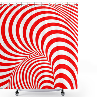 Personality  Design Colorful Whirl Movement Illusion Background. Abstract Str Shower Curtains