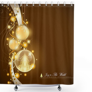 Personality  Abstract Christmas Background. Shower Curtains