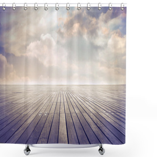 Personality  Parquet Shower Curtains