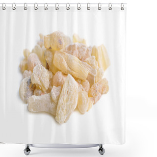 Personality  Frankincense, Also Known As Olibanum Isolated On White, Shower Curtains