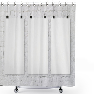 Personality  Three Blank Poster Shower Curtains