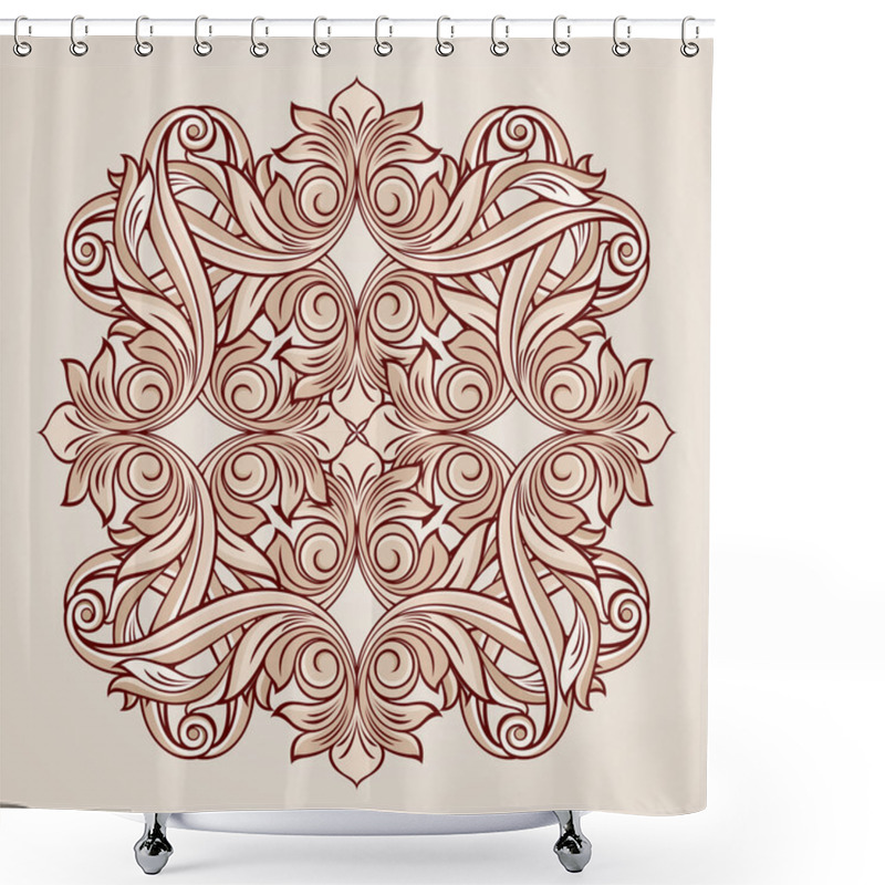 Personality  Floral Pattern Shower Curtains