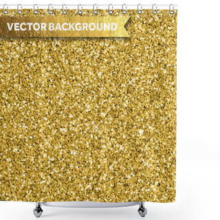 Personality  Gold Glitter Texture Shower Curtains
