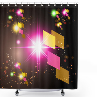 Personality  Abstract Holiday Background, Vector Design Shower Curtains