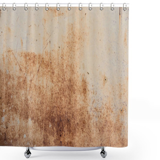 Personality  Old Grey Scratched Background With Rust Shower Curtains