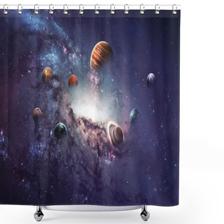 Personality  High Resolution Images Presents Creating Planets Of The Solar System. This Image Elements Furnished By NASA. Shower Curtains