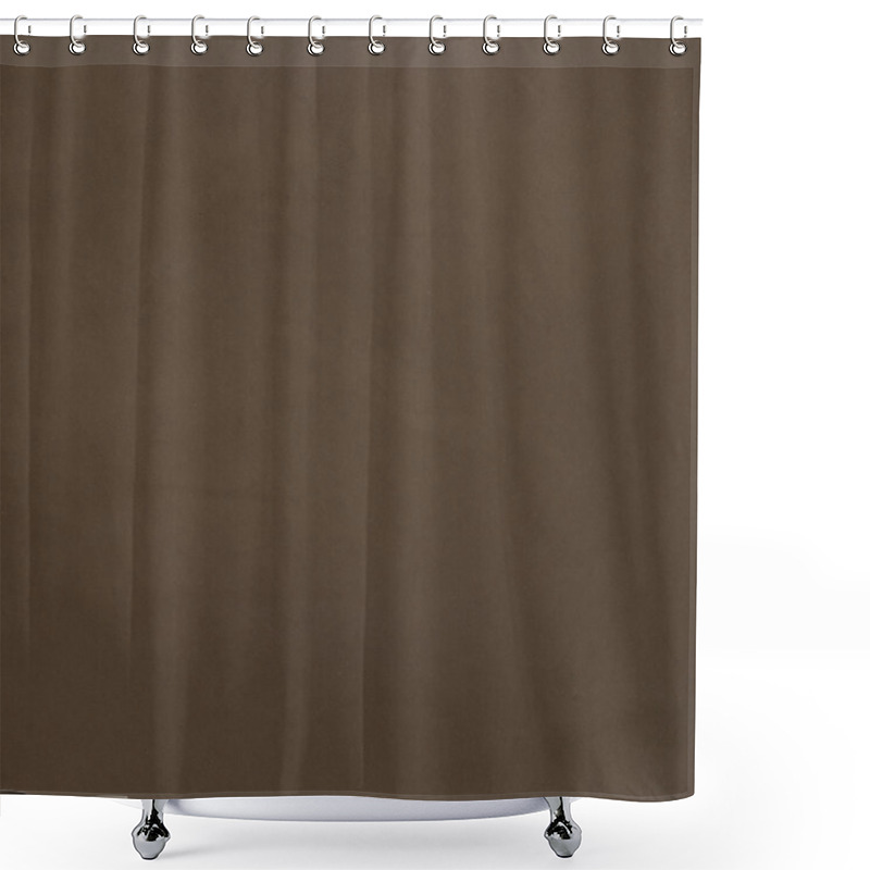 Personality  Brown leather shower curtains