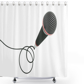 Personality  Mic Concept Shower Curtains