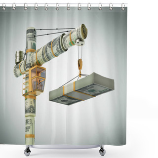 Personality  Money Work Shower Curtains