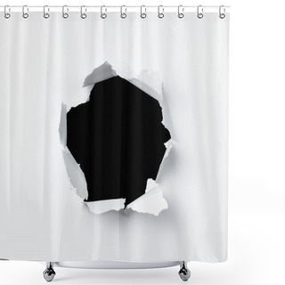 Personality  Hole In Paper Sheet Shower Curtains
